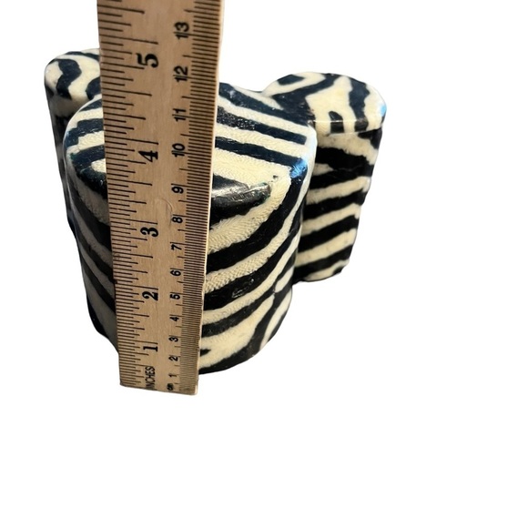 New Swazi Candle Mickey Mouse Zebra Pattern Handmade Africa - Picture 7 of 8